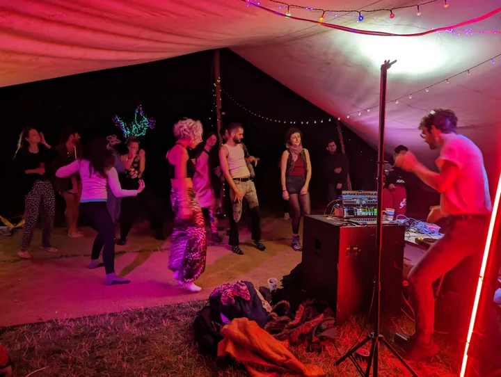 Dancing at Mooncow Fest
