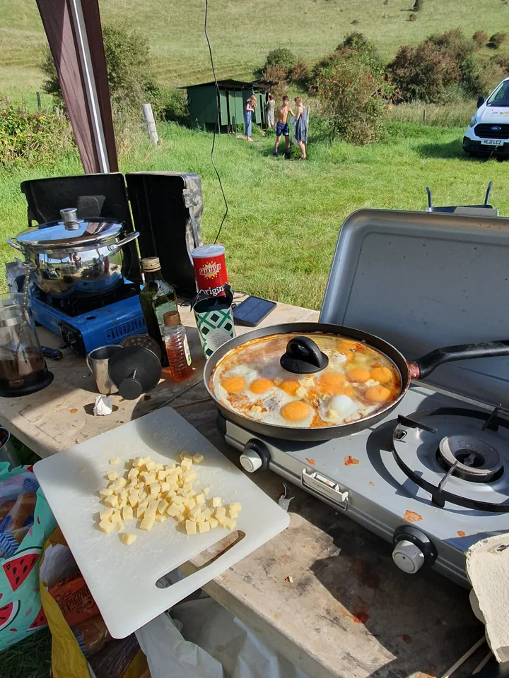 Food shared at Mooncow Fest